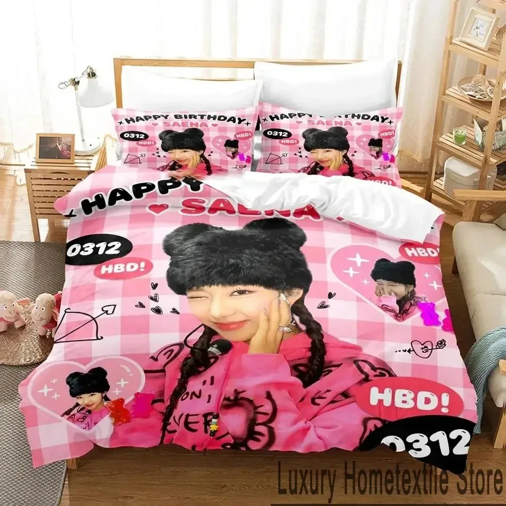 KPOP FIFTY FIFTY Merch Cupid Album Bedding Set Boys Girls Twin Queen King Size Duvet Cover Pillowcase Bed boys Adult