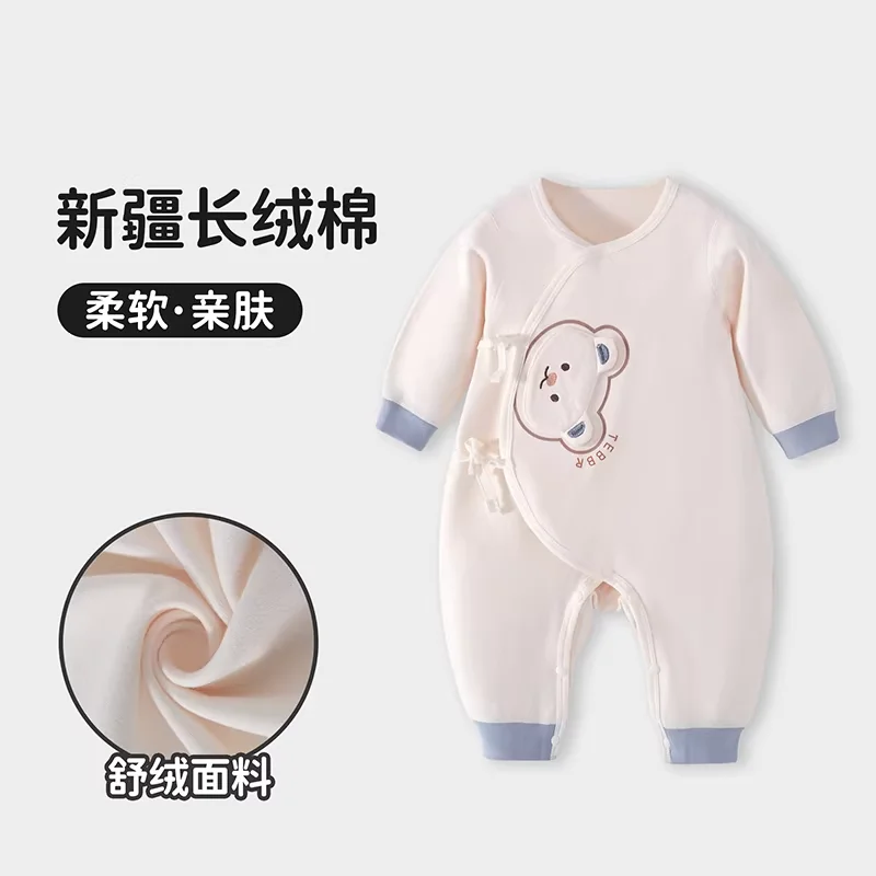 

Комбинезоны для младенцев, новый хлопковый комбинезон с длинными рукавами на весну и осень, домашний комбинезон, одежда для новорожденных