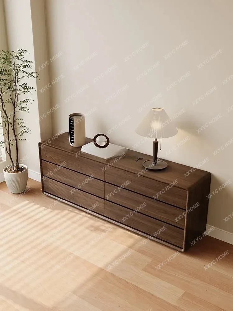 Six Bucket Bedroom Eight Bucket Locker Walnut Color  Storage Complete Set Clothes Closet