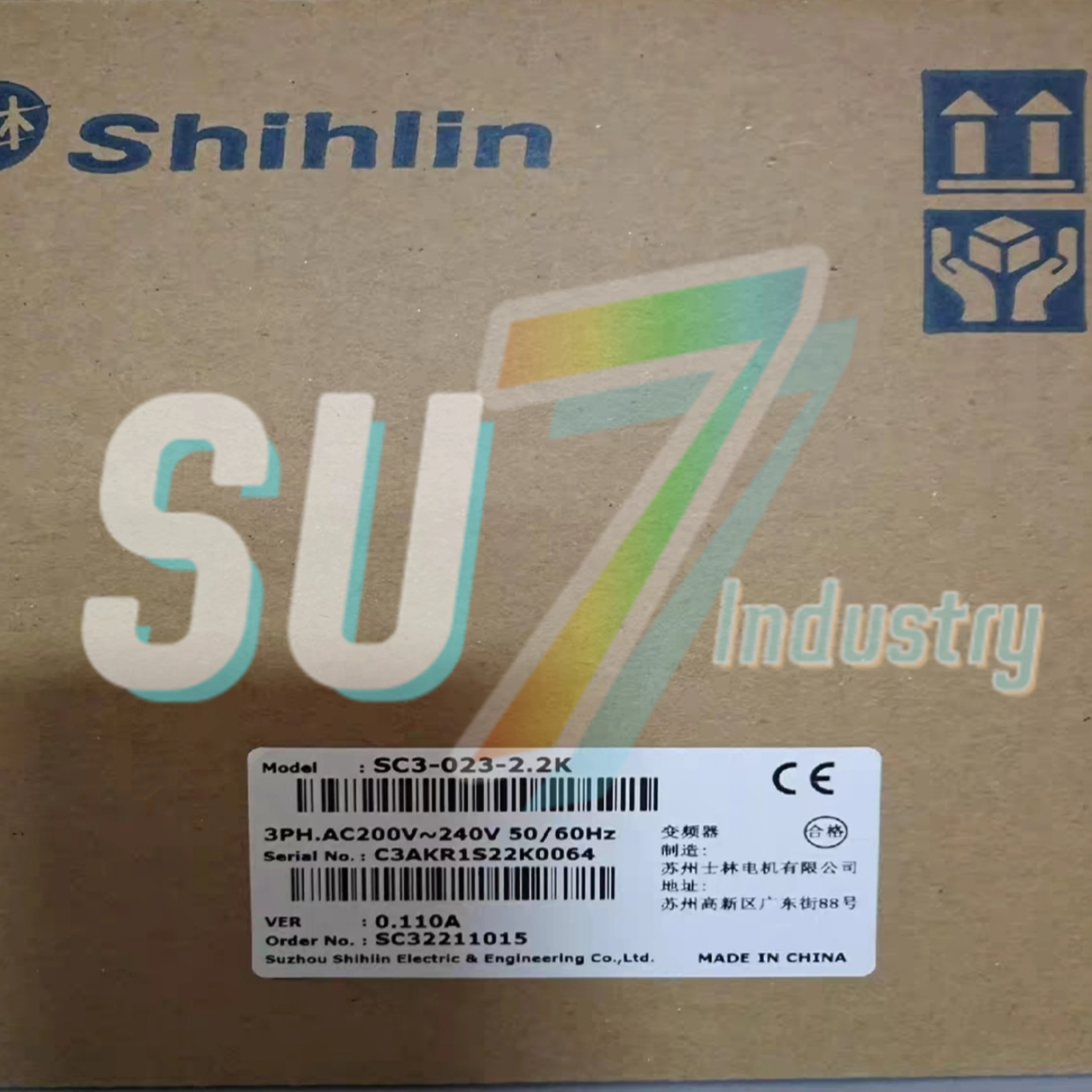 

SC3-023-2.2K SC3-023-3.7K Frequency converter New In Box
