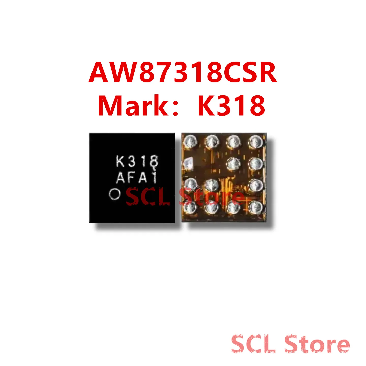 (2-10 piezas) AW87318 AW87318CSR  Circuito integrado de audio Mark K318 para Xiaomi Redmi 9A 4A 5A NOTE 4X/5X