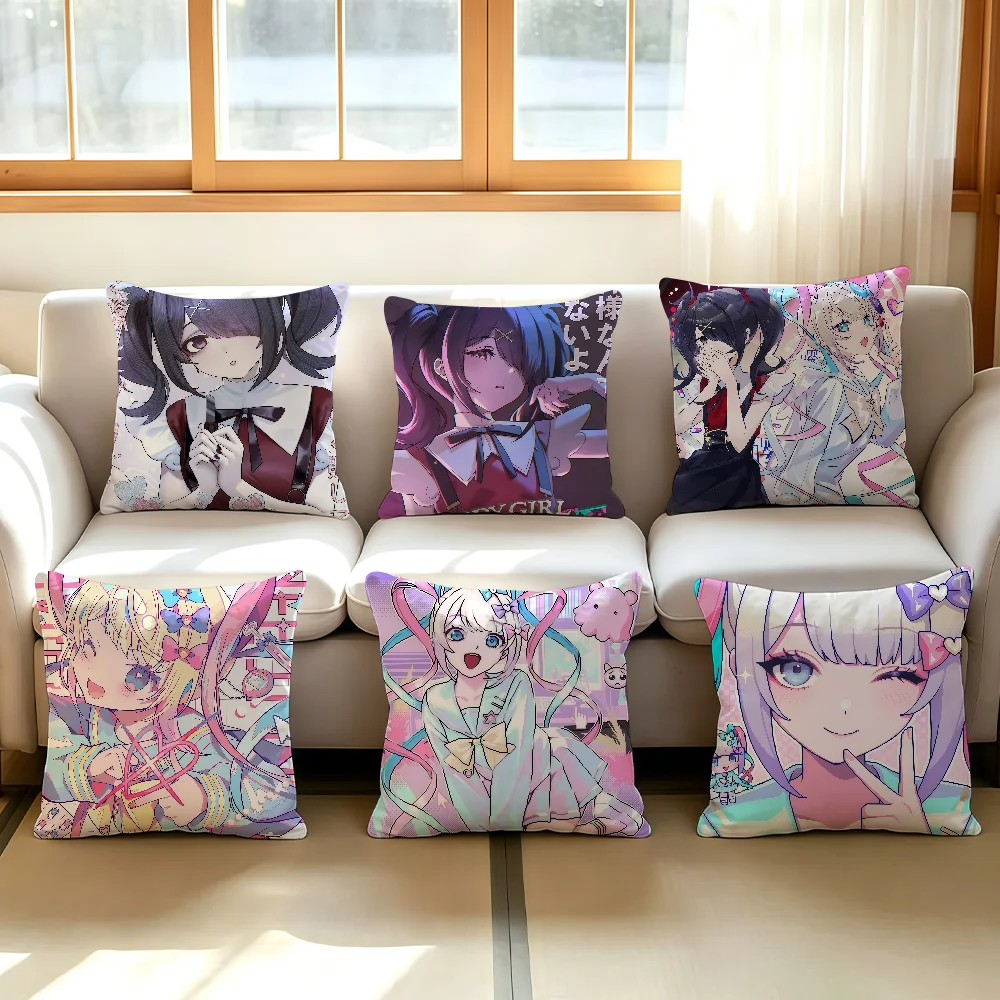 N-Needy S-Streamer Overload cushion cover Comfortable Decorative For Bedroom Living room Dormitory Picnic and Holiday Decoration
