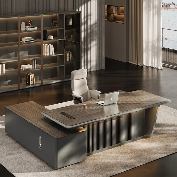 

Chairperson's Office Table and Chair Combination Creative President's Table Manager Table Set