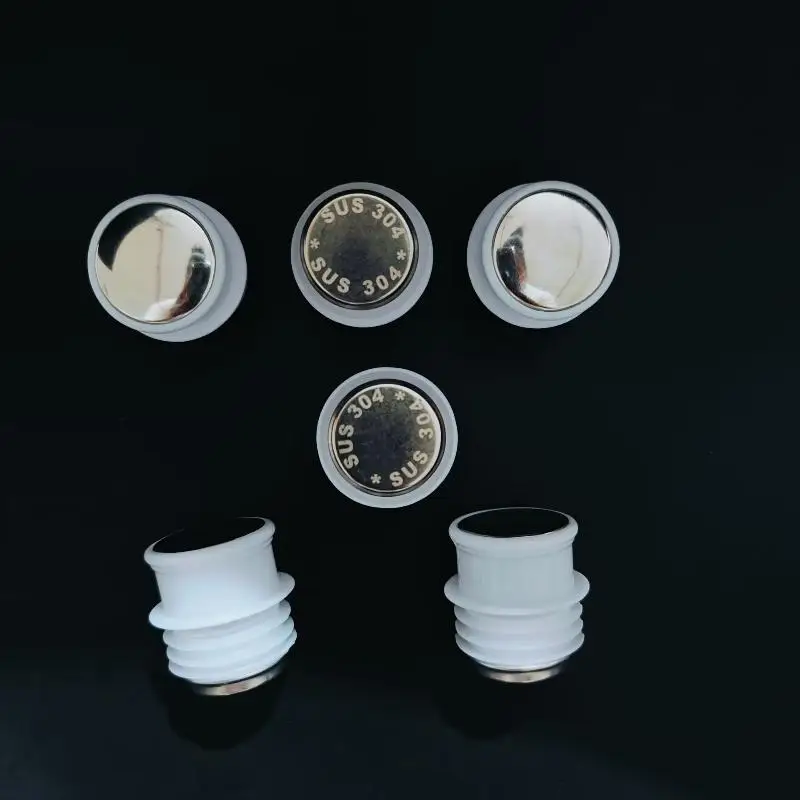 1 pçs copo térmico acessórios garrafa térmica rolha de aço inoxidável silicone produto comestível chaleira capa s/l peças reposição