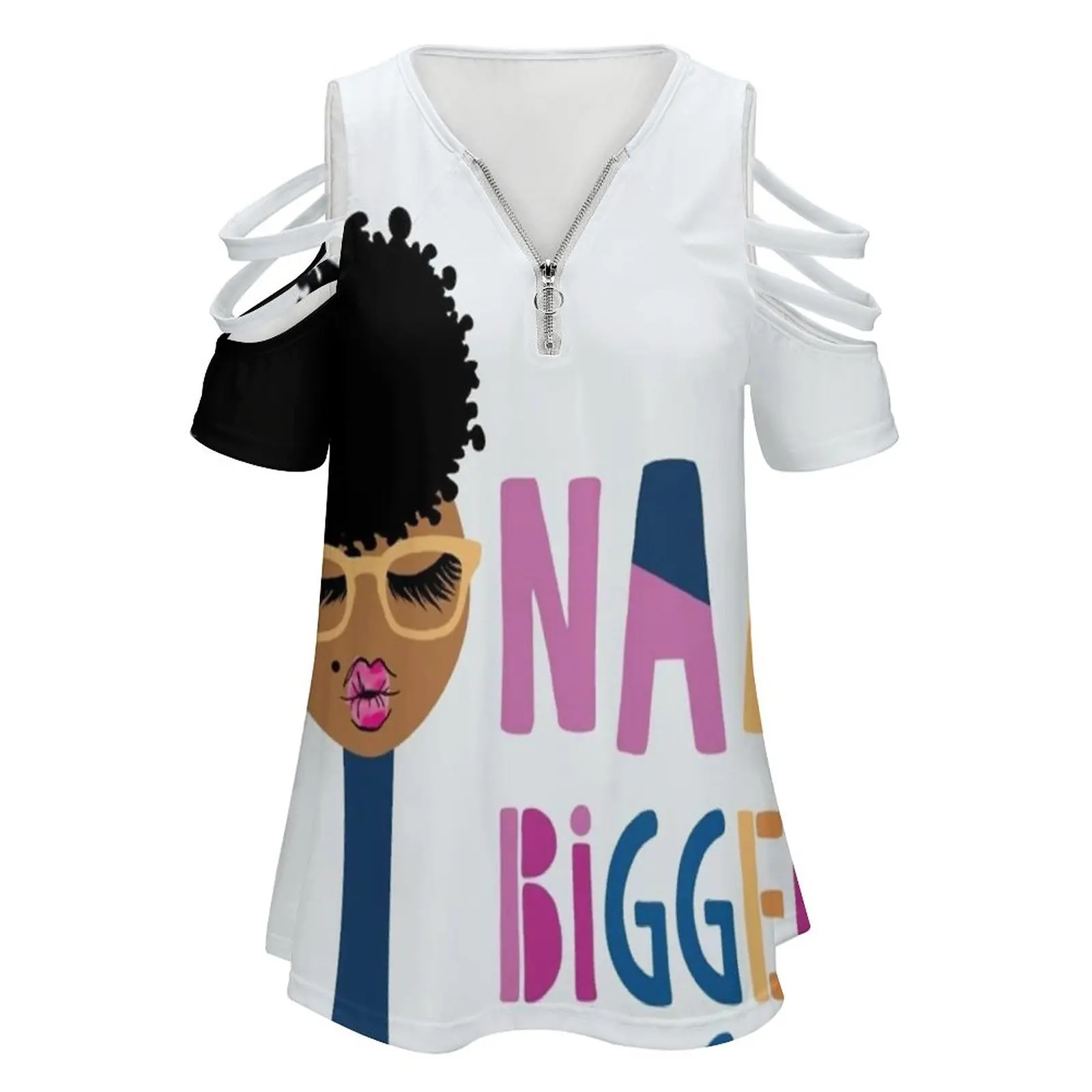 Nah , Bigger.-God Fashion Print Women Ladies Girls T-Shirt Harajuku Round Neck Short Sleeve Tops & Tees 6256Design 6256 Design