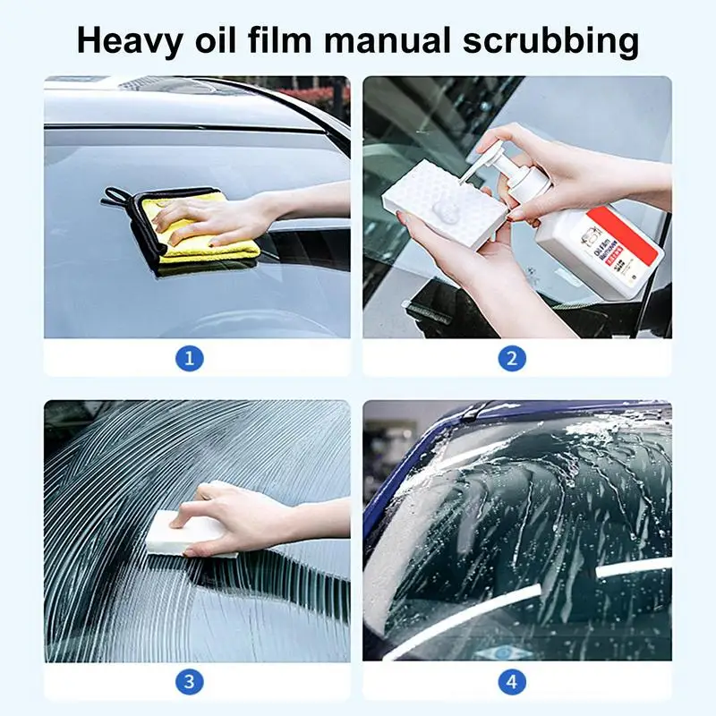 Oil Film Remover Car Glass Polishing Degreaser Cleaner Oil Film Clean Removing Paste Auto Windshield Window Cleaner 200g