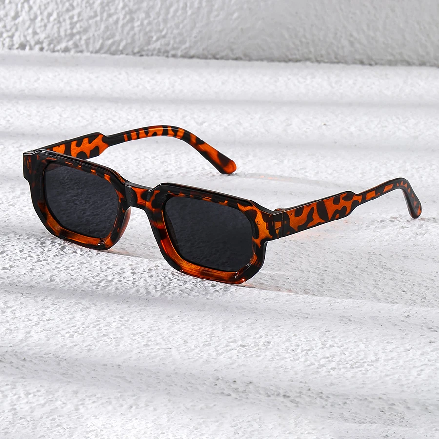 Nieuwe Mannen Vintage Rechthoek Frame Zonnebril Mode Retro Zonnebril Luxe Merk Design Bril UV400 Brillen Vrouwen Bril