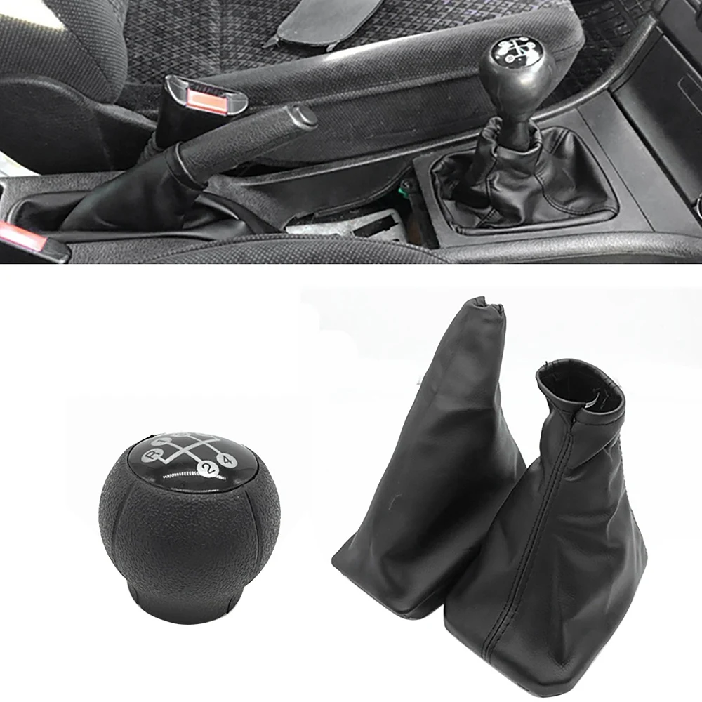 Car Shift Boot Shift Dust Cover Leather Gear Shift Cover with Handbrake Boot for OPEL CORSA C TIGRA B COMBO C 3