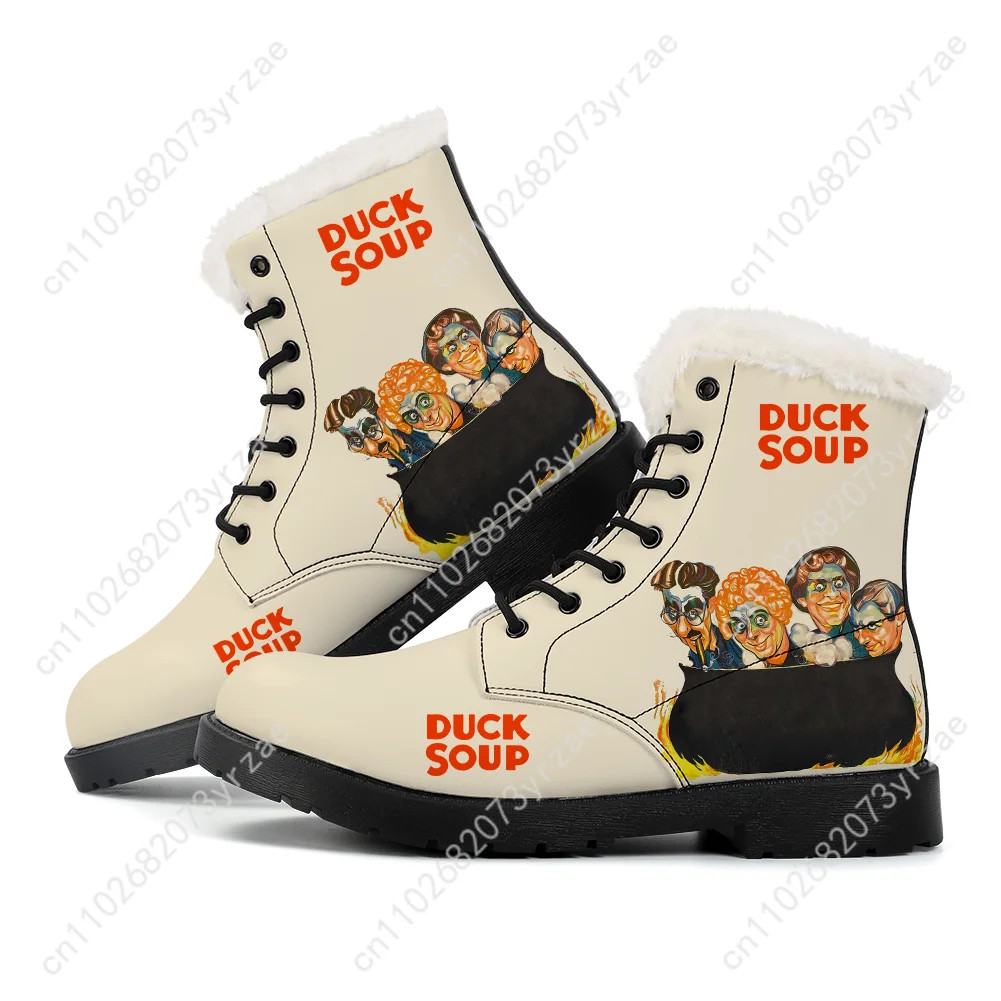 بطة حساء أفخم التمهيد رجل إمرأة مراهق حذاء كاجوال في الهواء الطلق التمهيد الدافئ جودة عالية شخصية نمط الموضة أحذية مخصصة