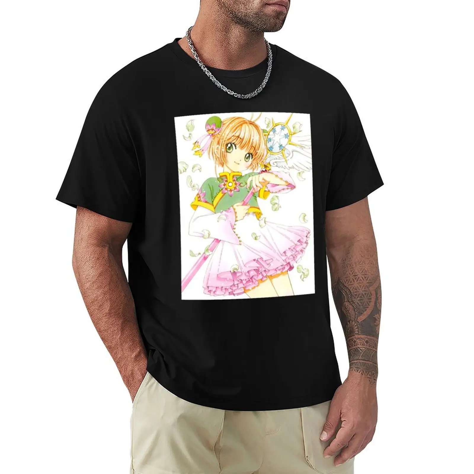 Cardcaptor Sakura (2) T-Shirt Plus Size Summer Short Sleeve T-Shirt