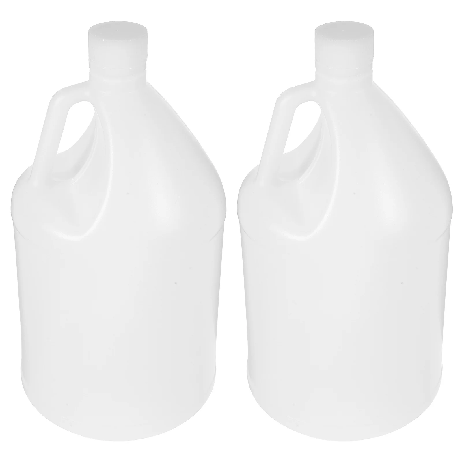 

2Pcs Gallon Plastic Jug Thickened Hdpe Water Storage Container Tamper Proof Lid Multi Purpose Large Capacity Milk Juice