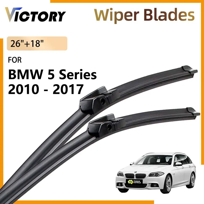 

2x For BMW 5 Series F11 Touring Wagon 2010 - 2017 2016 2015 2014 2013 2012 2011 Front Wiper Blades Windshield Windscreen Brushes