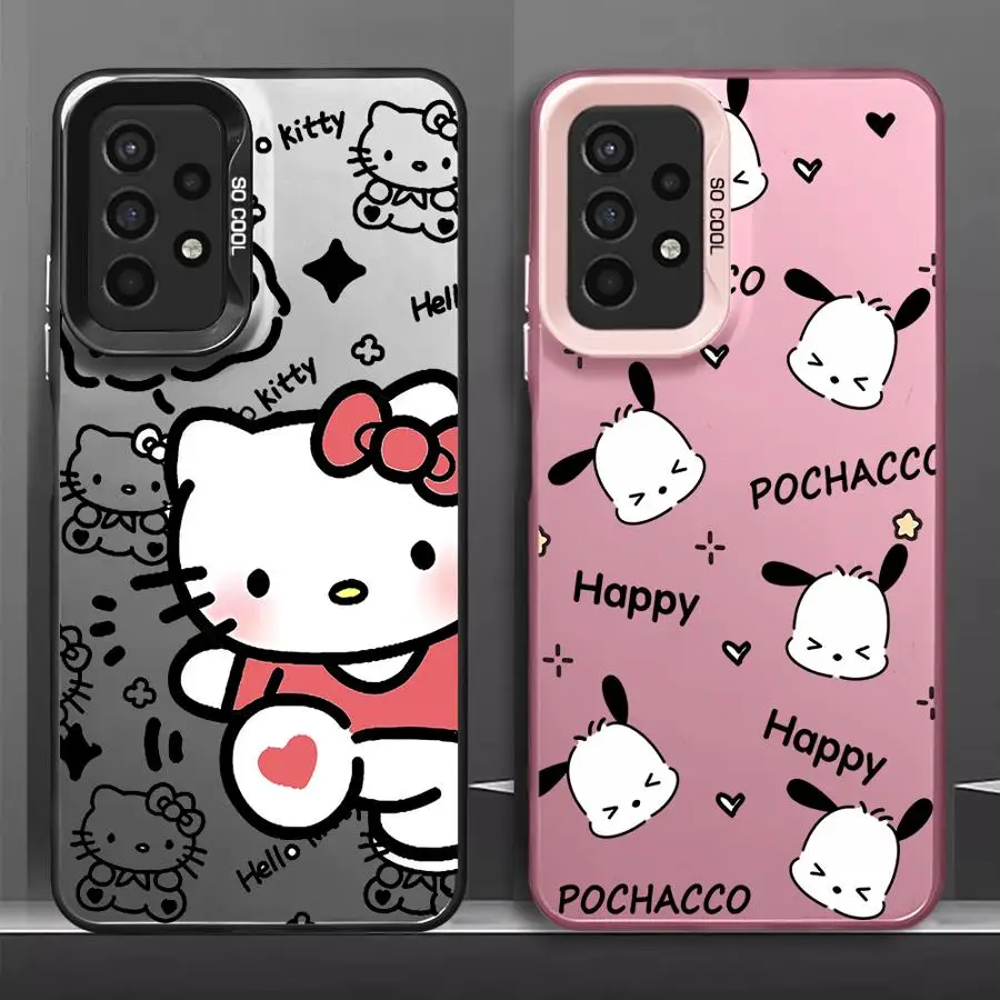 Anime Hello Kuromi  Phone Case for Samsung Galaxy A15 A73 A72 A54 A53 A52 A33 A34 A42 A32 A24 A23 A22 A14 A13 A12 A11 TPU Cover