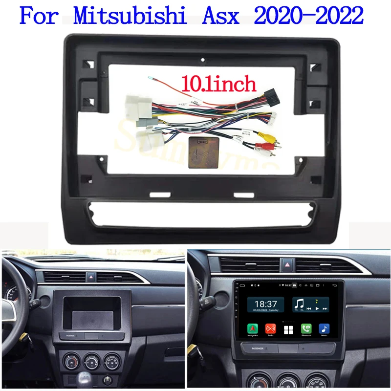 

10.1inch Car Radio Frame Fascias Navigation Panel canbus box cable For Mitsubishi Asx 2020 Android Screen Dask Kit Fascia Frame