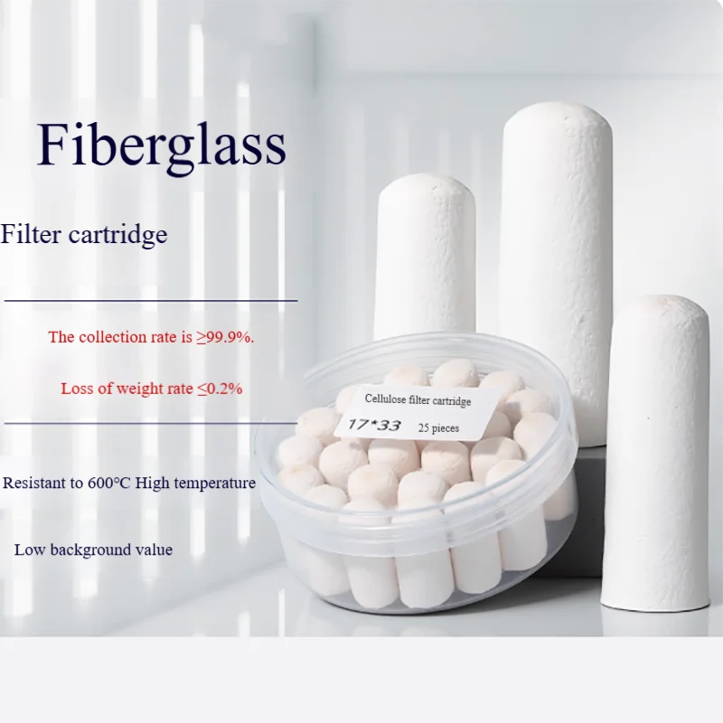 

50PCS Glass fiber filter paper cartridge Soxhlet extractor filter cartridge fat extractor extraction sleeve cylinder