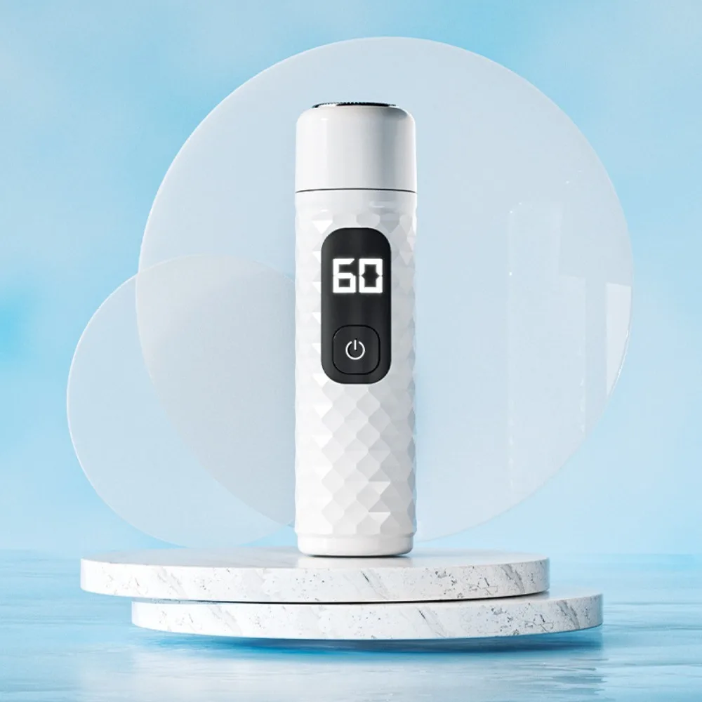 ماكينة تشذيب شعر الأنف الكهربائية 2 في 1 قابلة لإعادة الشحن مع ماكينة حلاقة كهربائية برأس قابلة للاستبدال وشاشة رقمية وشحن سريع #5