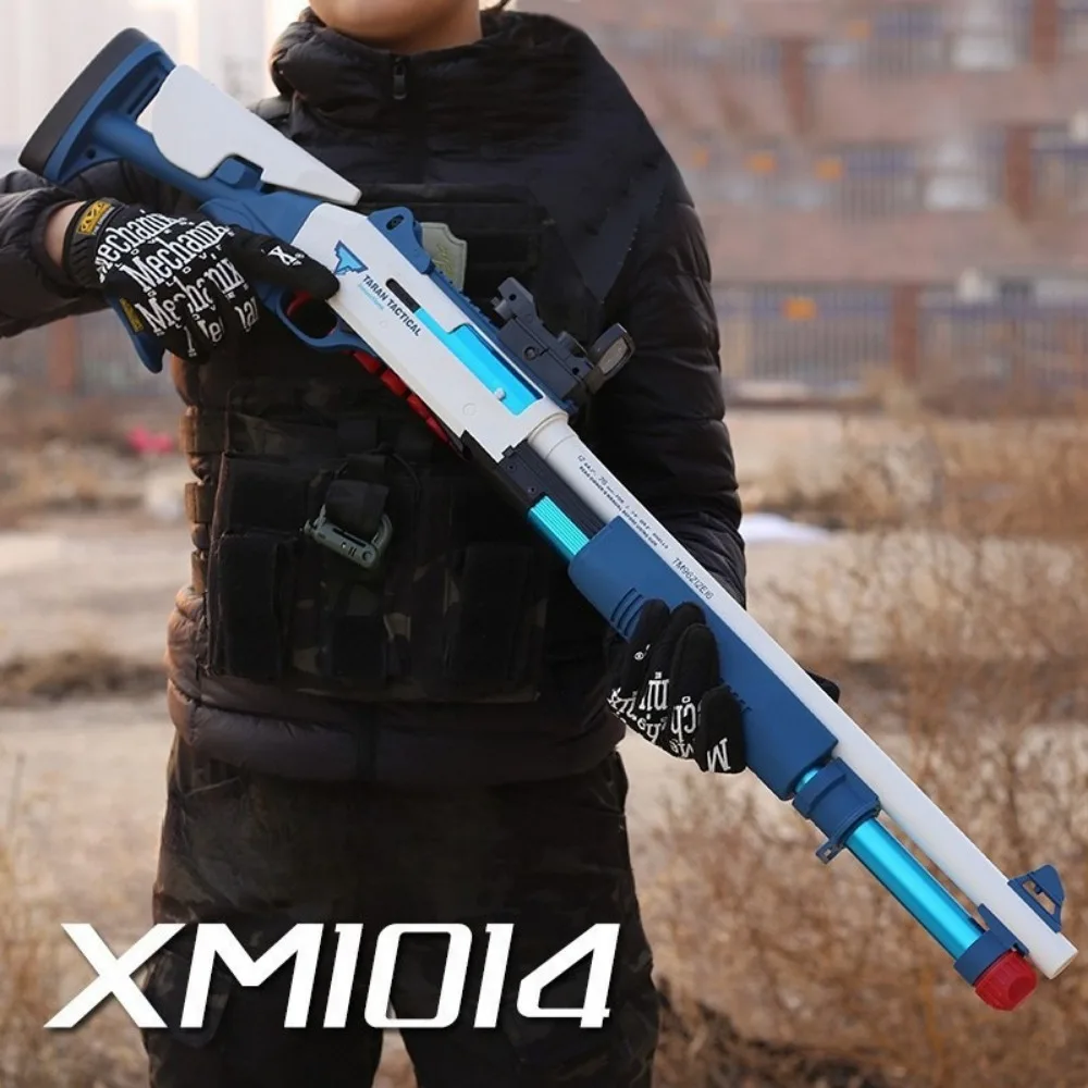 

Игрушечная ружейка XM1014 с мягкими пулями, для игр на открытом воздухе, с ручной зарядкой, большая дальность стрельбы, рождественский подарок