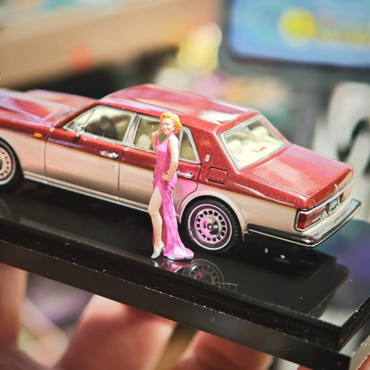 Puntelli di scena Monroe con figurine diorama in miniatura in resina 1/64