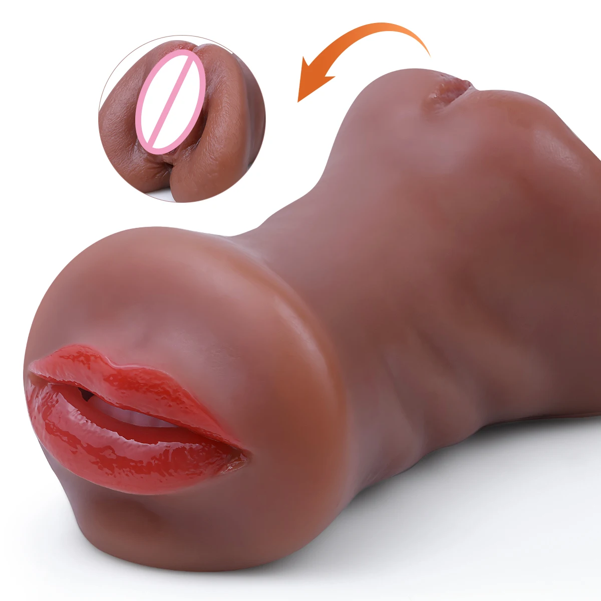 3 في 1 المهبل الاصطناعي ذكر الاستمناء كأس واقعية المهبل الحقيقي الفم المهبل الشرج سيليكون الحمار الجنس لعب للرجال الاستمناء