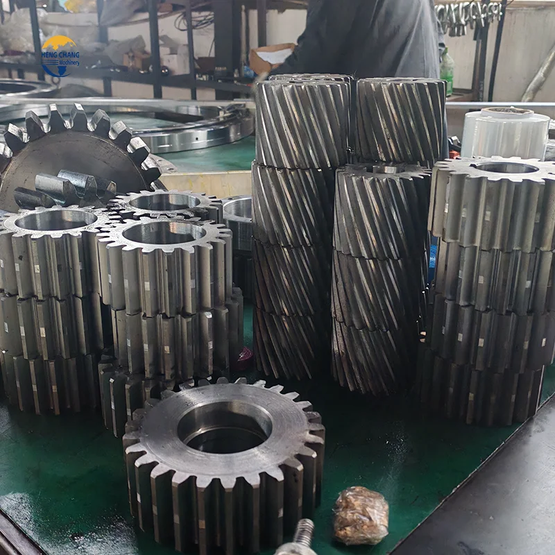 Spur gear helical gear set worm gear shaft M14 industrial machinery tractor agricultural harvester truck rear