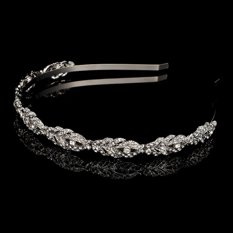 

European and American Fashion Trendy Rhinestone Crown Wedding Jewelry Headwear