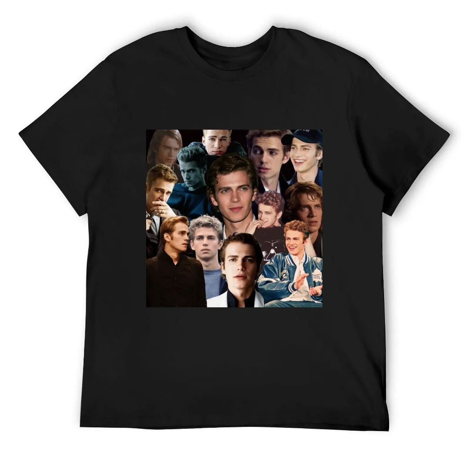 Hayden Christensen Hot Collage T-Shirt street wear kawaii clothes big and tall t shirts for men