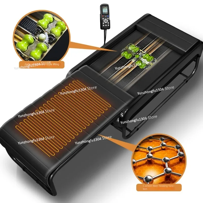 For  spine therapy  chiropractic Infrared 3d thermal jade stone massage bed with Bluetooth MP3