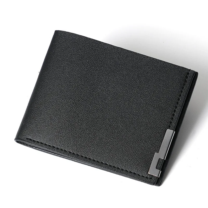

Fashion Men's Business short wallet Korean version of young men's horizontal multi-card wallet trend business card package