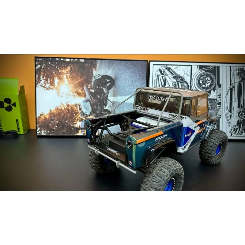 For 1/10 VP VS4-10 Pro UT Phoenix TC4 Titanium Front Bumper,Rear Bumper & Roll Cage RC Crawler Upgrade Parts/Front & Rear Bumper