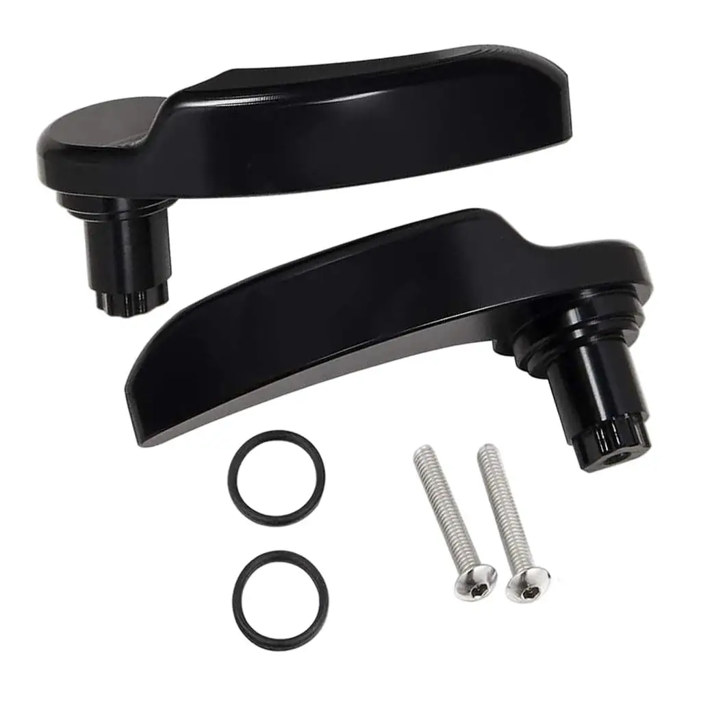 

Saddle Bag Lifter Saddlebag Latch Lever Lid Lifter Fits for Road King Black