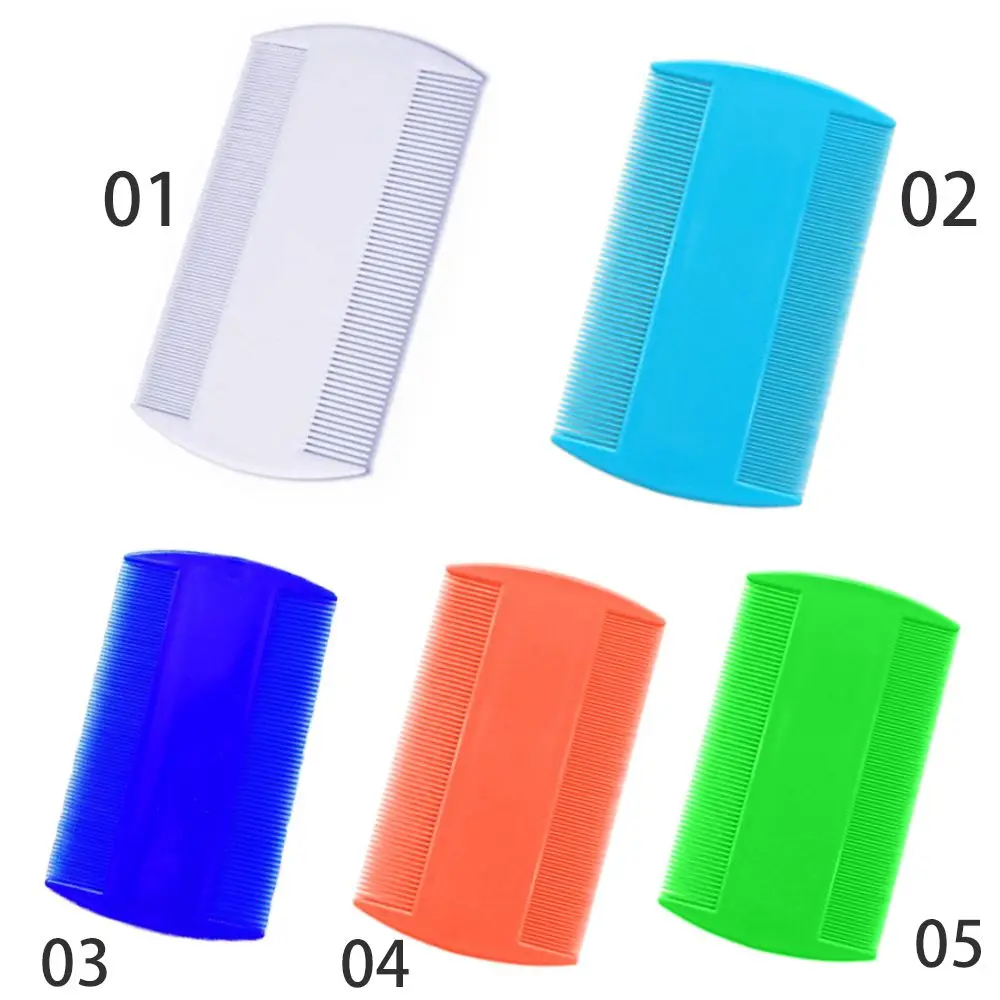 Effective White Hair Styling Tools Double Sided Lice Flea Nit Removal Head Lice Detection Lice Comb Nit Combs view 5