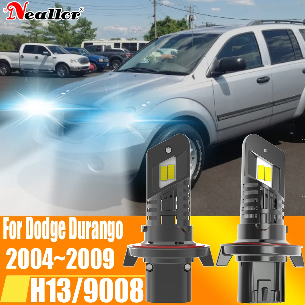 

2 шт., Автомобильные светодиодные лампы H13 9008 12 В 55 Вт для Dodge Durango 2004 ~ 2009