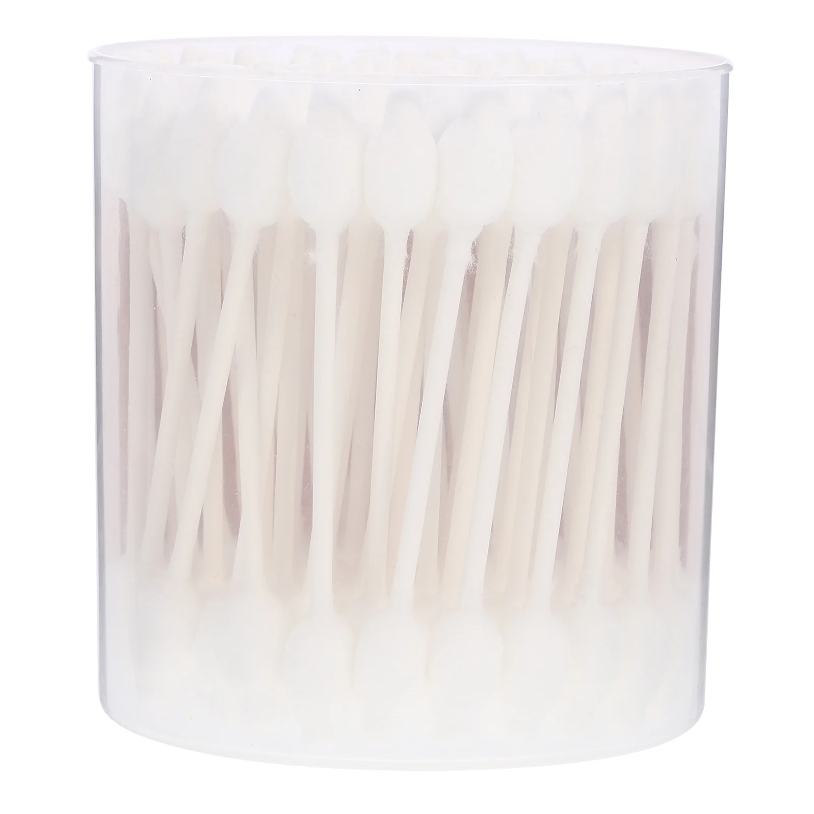 56 قطعة من مسحات القطن الطبيعية ذات الرأس المزدوج الآمنة على شكل قرع كبير للعناية بتنظيف المكياج #5