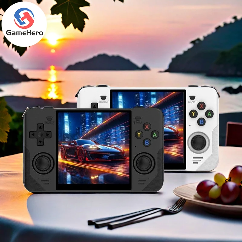 

POWKIDDY RGB30 720*720 4 Inch Ips Screen Built-in WIFI RK3566 Opendinglinux Retro Handheld Game Console Children's Gifts