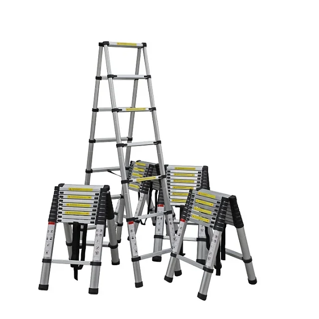 الدرج التلسكوب المحمول الألومنيوم قائم بذاته