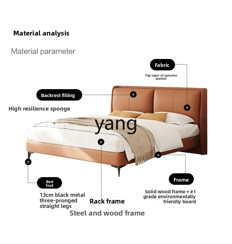 

CX modern simple leather soft bag bed spot quick delivery wedding bed