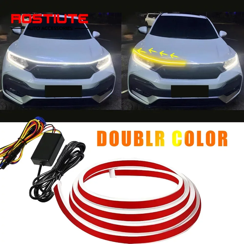 Scan Start Drl LED Daytime Running Lights with Turn Signal Automotive Car Hood Lights Led Headlight Flexible Ambient Lamp Strips