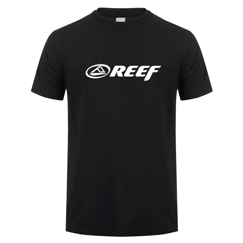 

Men's Reef Letter Print T-Shirt Summer Simple Design Outdoor Sports Short Sleeve Tees Loose Daily Casual Fitness Breathable Tops