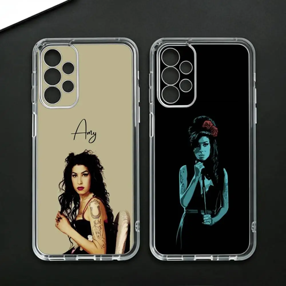 A-Amy W-Winehouse  Phone Case For Samsung Galaxy A71,A70,A52,A51,A40,A30 Transparent Cover