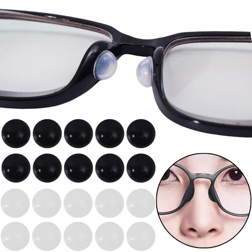 Imagen 2 del producto 72 Uds. Almohadillas nasales antideslizantes para gafas, almohadillas nasales invisibles autoadhesivas de silicona suave para monturas de gafas, soporte para la nariz cómodo