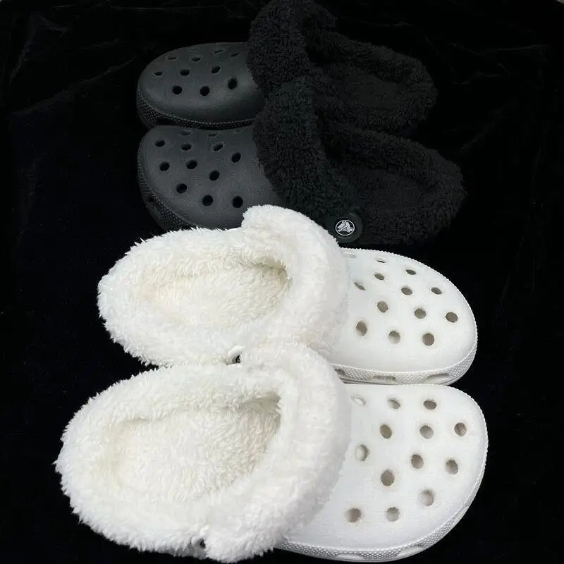 Neue Winter Warme Schuh Abdeckung Für Frauen Männer Clog Pelz Futter Ersatz Weiche Verdickte Plüsch Schuh Pads Clogs Hausschuhe Plüsch Liner