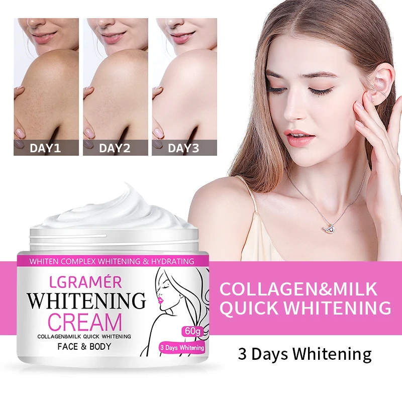 Crema blanqueadora corporal para axila, pierna, rodilla, codo, elimina manchas oscuras, ilumina la piel, hidrata, cuidado Facial, salud, belleza, cuidado de la piel