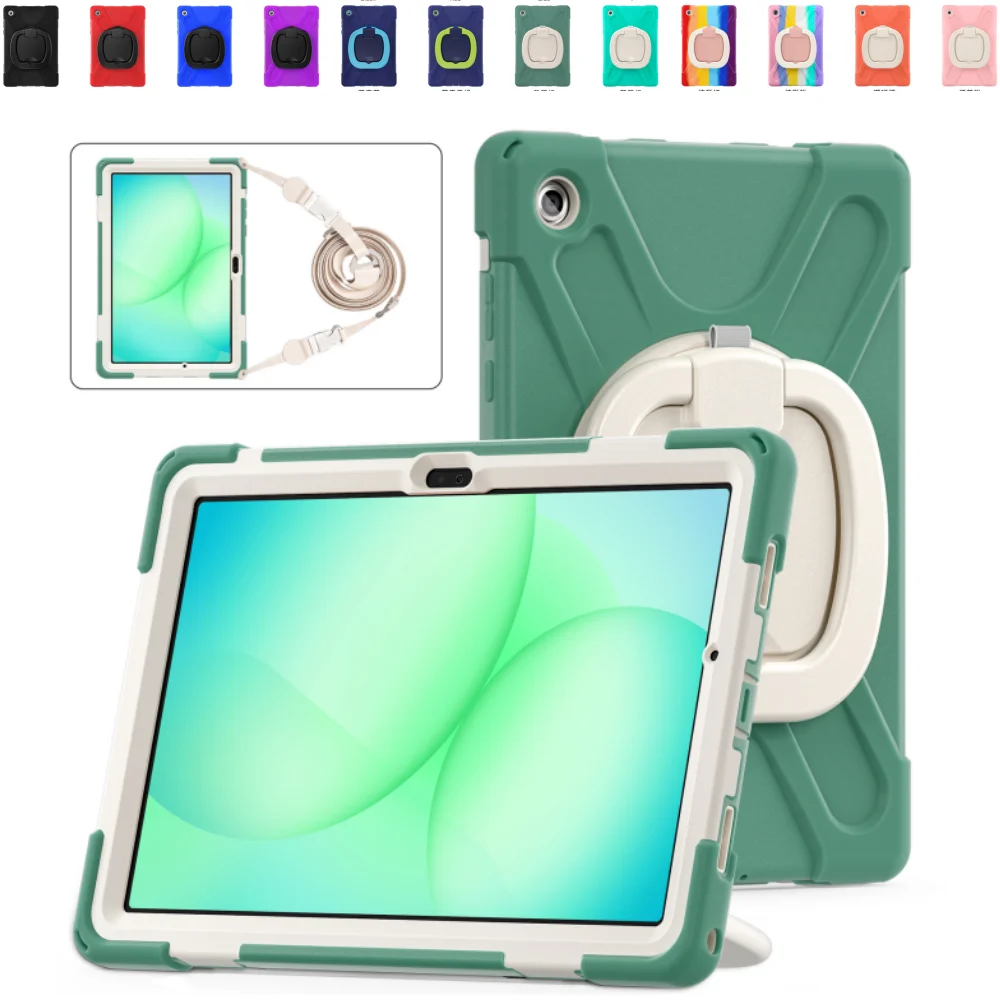 

Сверхмощный защитный чехол для Samsung Galaxy Tab A11 Plus 11 дюймов SM-X230 SM-X236 2025 A11 + 11 дюймов, чехол для планшета с ремешками