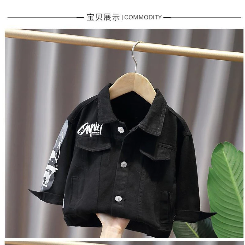 Spring Autumn Kids Teens Denim Jackets Baby Boy Clothes New In Outerwears Children 2 3 6 Years