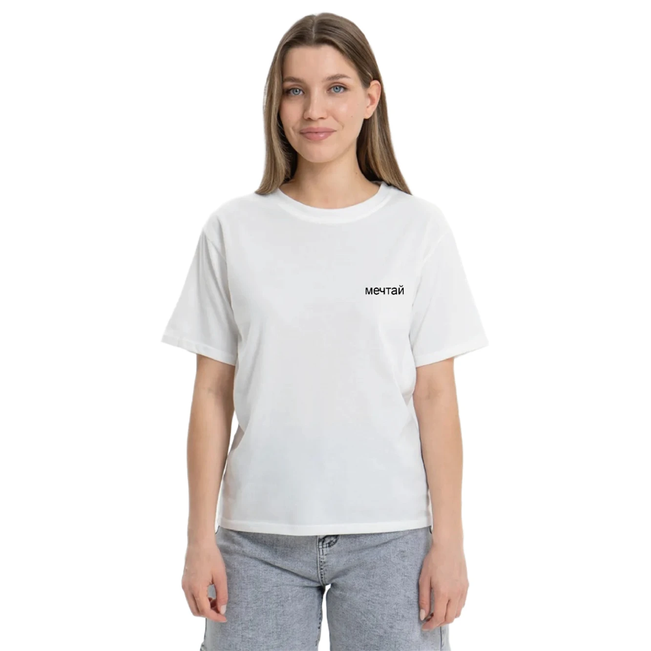 Porzingis Female White Cotton Tee Casual Summer O-neck Women\'s T Shirt With Russian Inscriptions