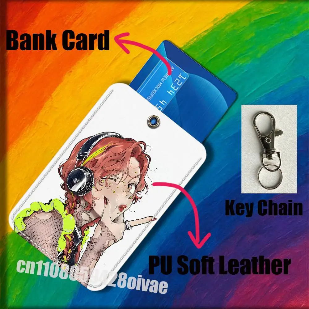 Mitsuki Koga Aya Tgswiiwagaa Para Clips de Identificação, Porta-Cartões de Crédito, Acesso Bancário, Capa Decorativa para Cartão de Água, Bolsa, Chaveiro