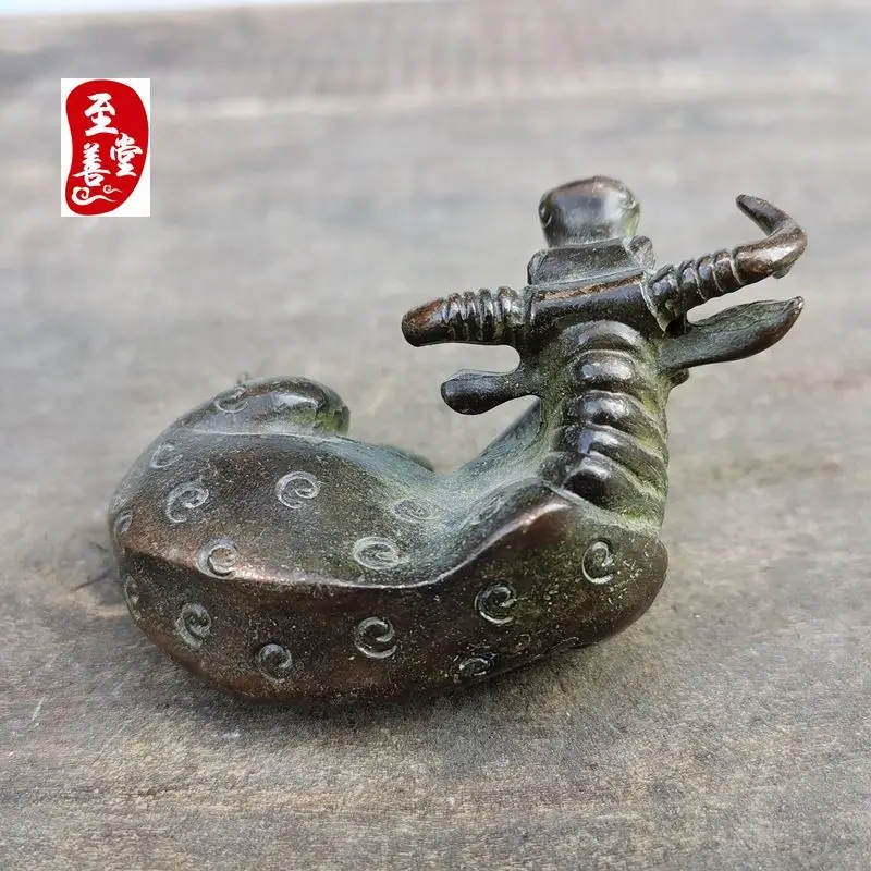 Retro Sitting on a buffalo ox Ornament Decoration Tea Pet Figurines Desk Decor Accessories