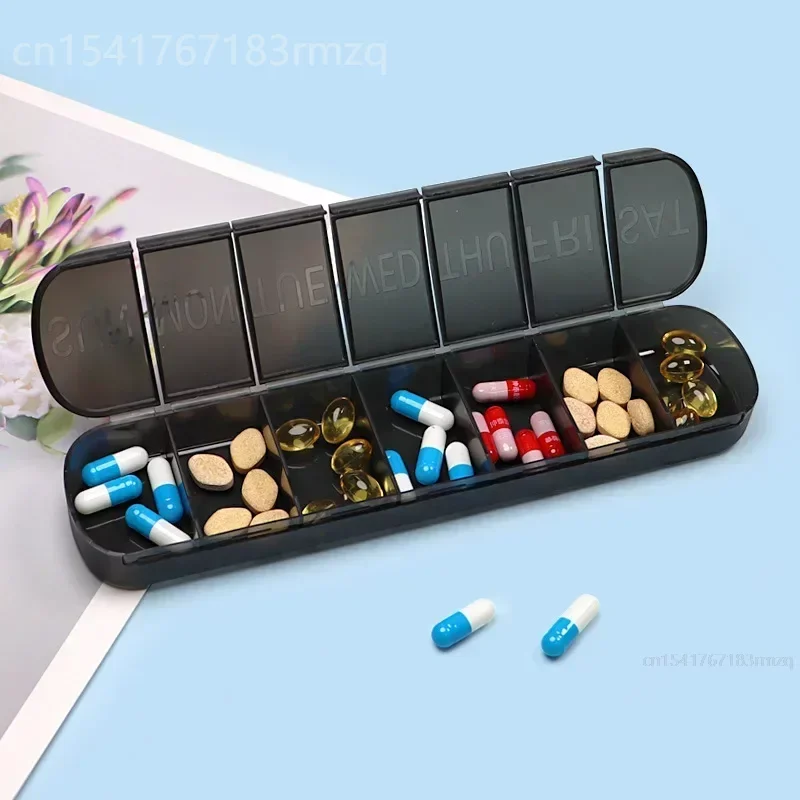

Weekly Portable Travel Pill Cases Box 7 Days Organizer 7 Grids Pills Container Storage Tablets Drug Vitamins Medicine таблетница