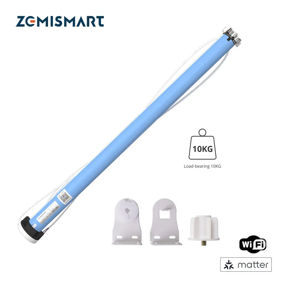 

Zemismart Matter Over WiFi 2N Roller Shade Blinds Motor for 37 38mm Tube Homekit Google Home Alexa Control Smart Shutter Engine