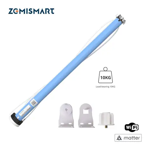 Zemismart Matter Over WiFi 2N 롤러 쉐이드 블라인드 모터 37 38mm 튜브 Homekit Google 홈 Alexa 제어 스마트 셔터 엔진